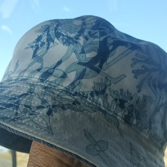 Louis Vuitton Accessories - Louis Vuitton coral blue bucket hat